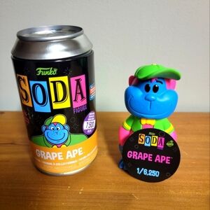 Funko Soda Grape Ape Figure with Can blacklight